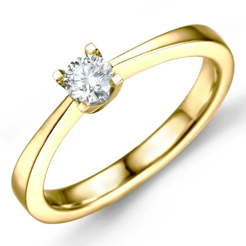 0,30 ct solitaire ring in 14 karaat goud