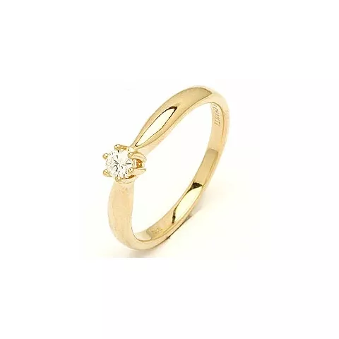 Diamant gouden ring in 14 karaat goud 0,10 ct