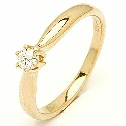 Diamant gouden ring in 14 karaat goud 0,10 ct