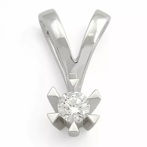 campagne - diamant hanger in 14 caraat roodgoud 0,10 ct