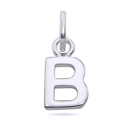 letter b hanger in zilver