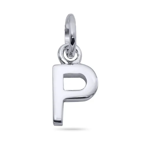 letter p hanger in zilver