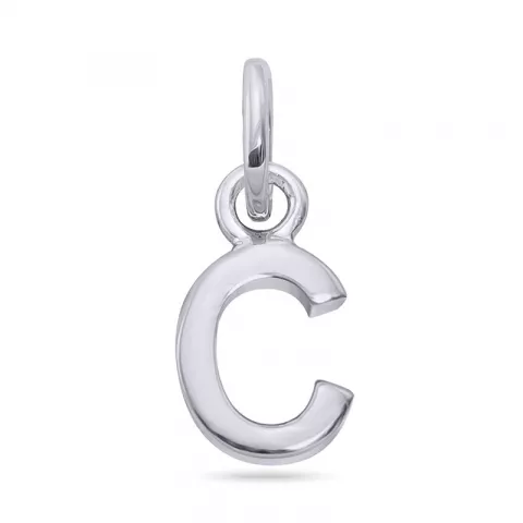 letter c hanger in zilver