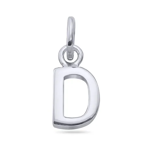 letter d hanger in zilver