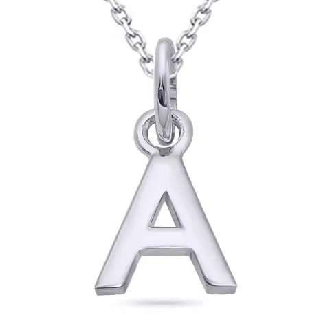 letter a ketting in zilver met hanger in verguld sterlingzilver - My Letter