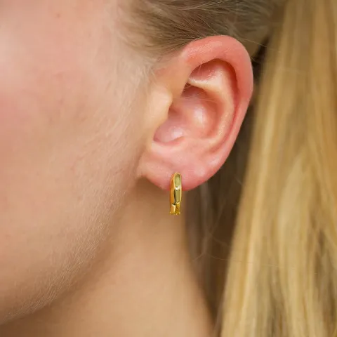 14 mm creool in verguld zilver - Lumé Essence