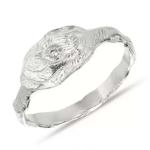 zirkoon ring in zilver