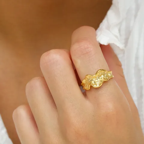 ring in verguld sterlingzilver