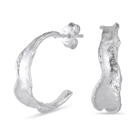 22 mm halfcreool in zilver - Lumé Etched