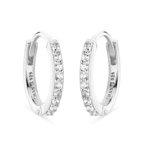 zirkoon creool in zilver - Lumé Illume