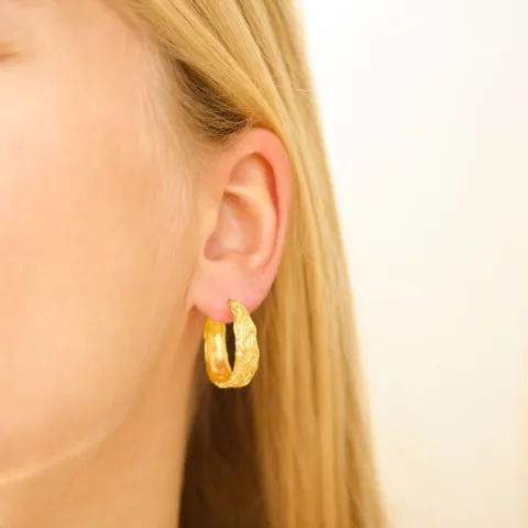 creool in verguld messing - Eliné