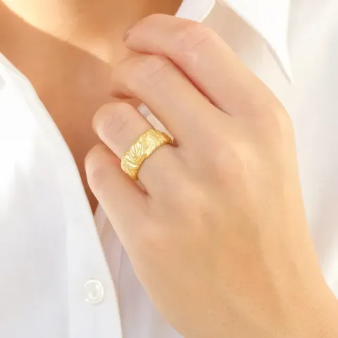 ring in verguld messing - Eliné