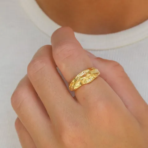 ring in verguld messing - Eliné