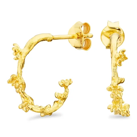 bloem halfcreool in verguld messing - Eliné