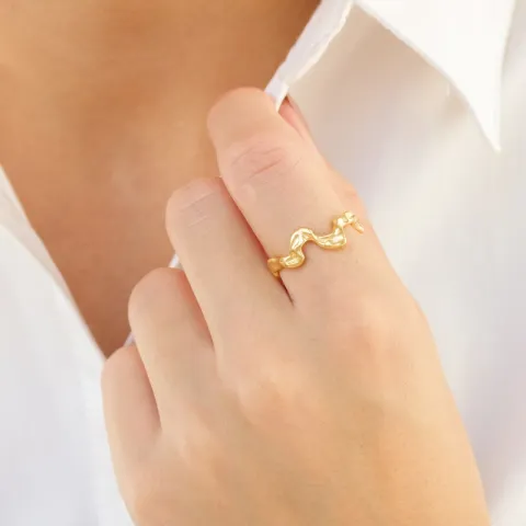 ring in verguld messing - Eliné