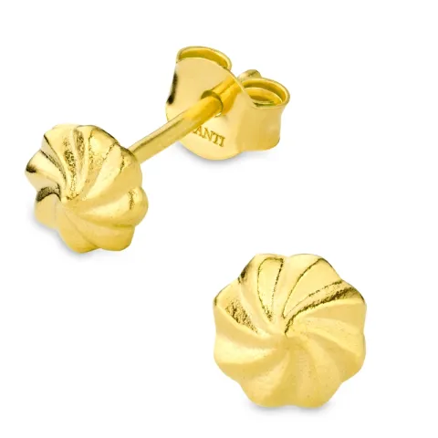 oorbellen in verguld messing - Eliné