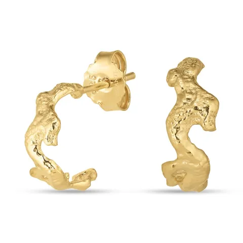 oorbellen in verguld messing - Eliné