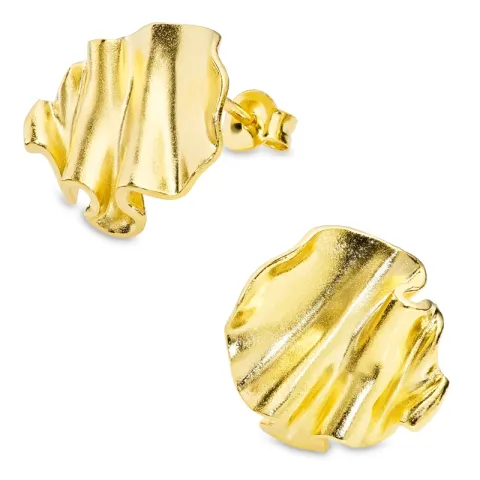 oorbellen in verguld messing - Eliné