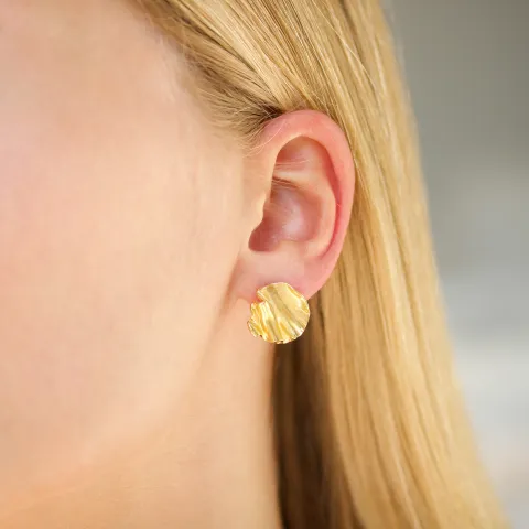 oorbellen in verguld messing - Eliné