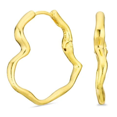 hart creool in verguld messing - Eliné