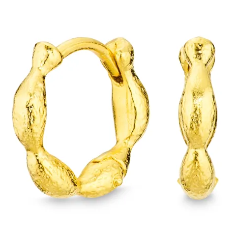 12 mm creool in verguld messing - Eliné