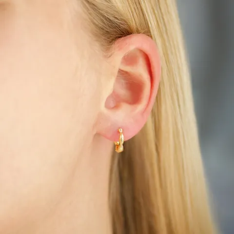 12 mm creool in verguld messing - Eliné