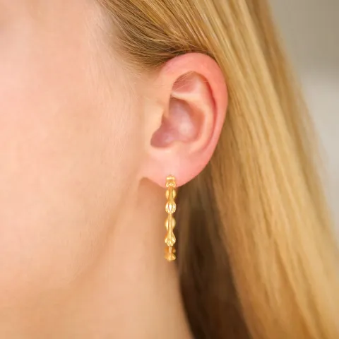 33 mm creool in verguld messing - Eliné