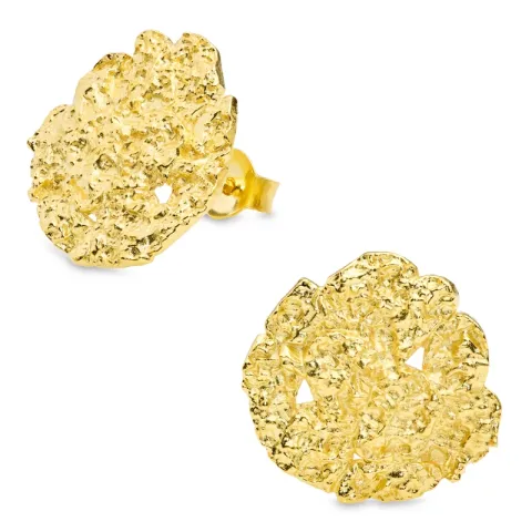 oorbellen in verguld messing - Eliné