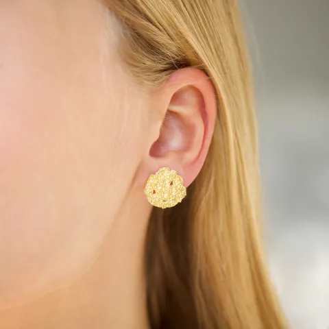 oorbellen in verguld messing - Eliné