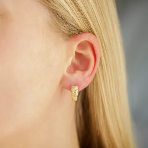 15 mm creool in verguld messing - Eliné