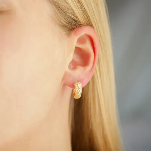 15 mm creool in verguld messing - Eliné