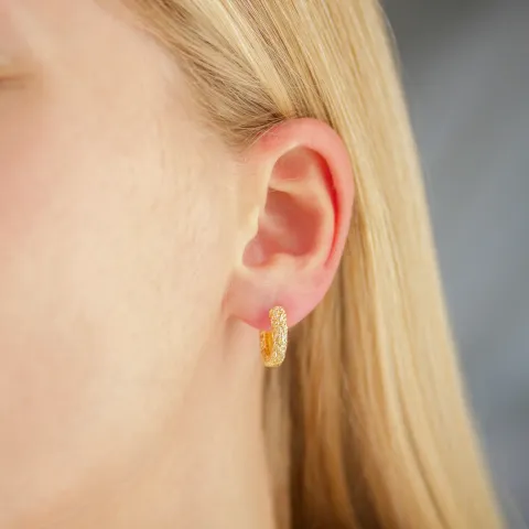 15 mm creool in verguld messing - Eliné