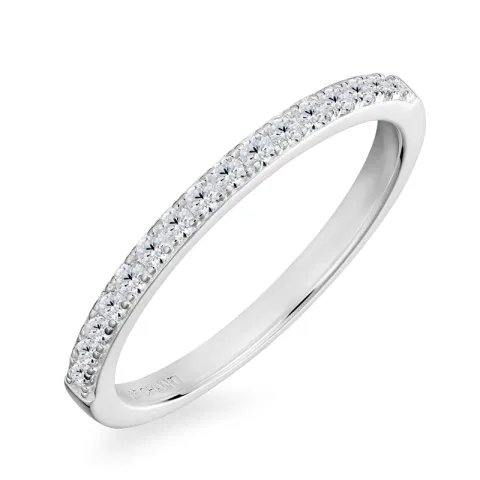 zirkoon mémoire ring in zilver