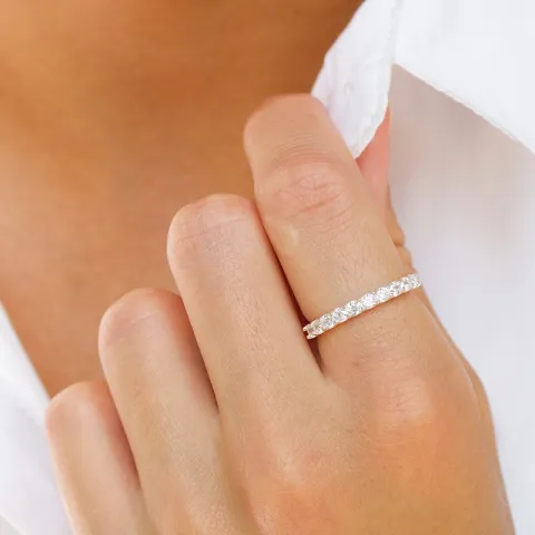 zirkoon ring in zilver