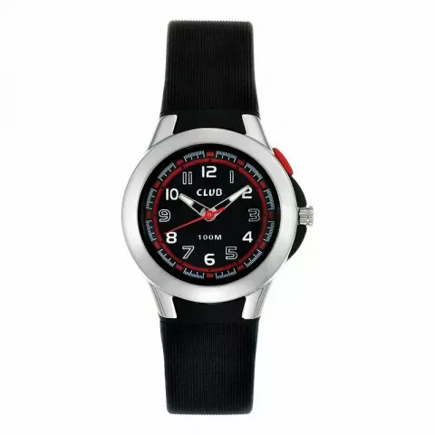 zwart Club time testsieraad kinder horloge  A47111S5A