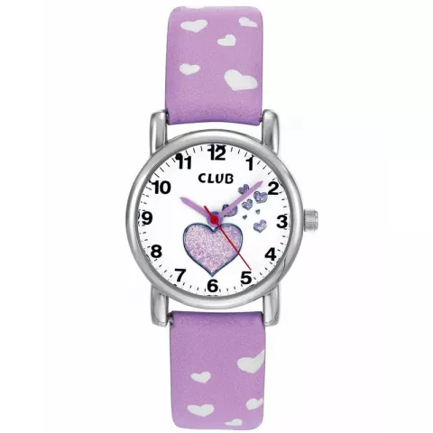 paarse Club time kinder horloge 