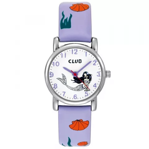 paarse Club time kinder horloge 
