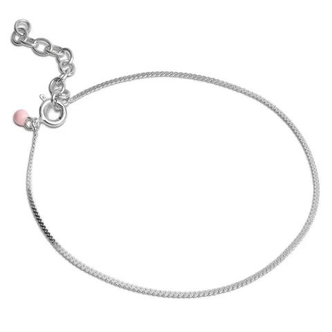 Enamel Naomi armband in zilver pink emaille