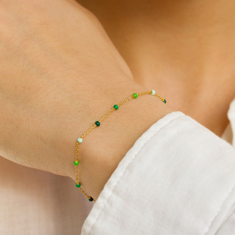 Enamel Lola Spring armband in verguld sterlingzilver