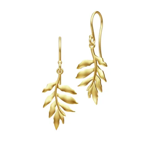 Julie Sandlau Little Tree Of Life oorbellen in verguld sterlingzilver