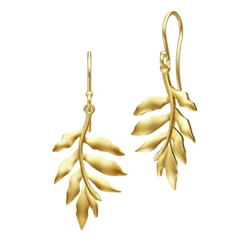 Julie Sandlau Little Tree of Life oorbellen in verguld sterlingzilver