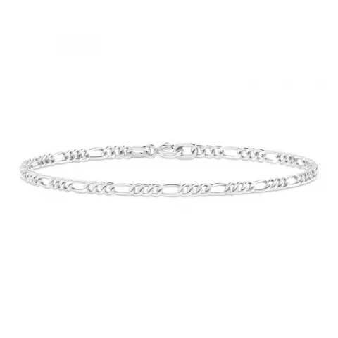 ID Fine figaro armband in zilver
