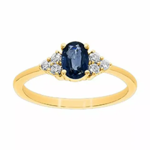 Testsieraad in 14 karaat goud 0,57 ct 0,13 ct
