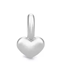 Julie Sandlau CLASSIC hart hanger in satijn gerodineerd sterling zilver