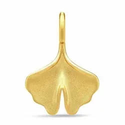 Julie Sandlau Ginkgo blad hanger in verguld sterlingzilver