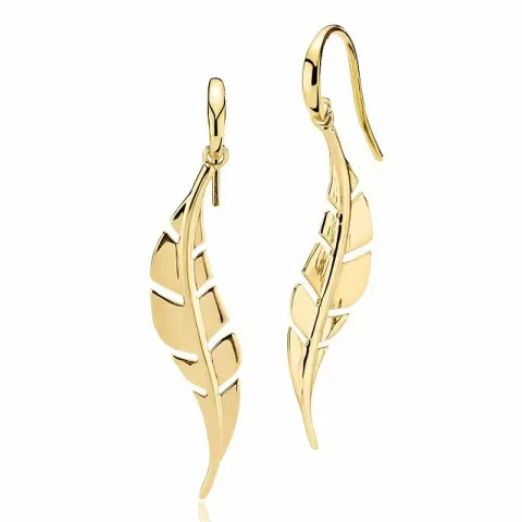 Izabel Camille Flawless lange oorbellen in verguld sterlingzilver
