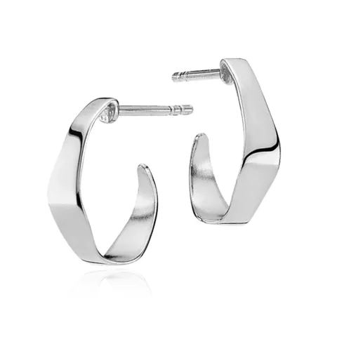 15 mm Izabel Camille Emma creool in gerodineerd zilver