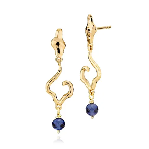 30 mm Izabel Camille Louisa oorbellen in verguld sterlingzilver