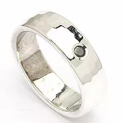 testsieraad diamant ring in zilver