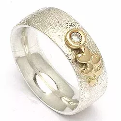 testsieraad zirkoon ring in zilver en goud